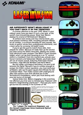 Laser Invasion (USA) box cover back